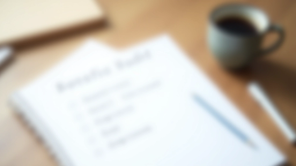 Handgeschriebene Checkliste mit Abonnements auf Papier, Stift und Kaffeetasse