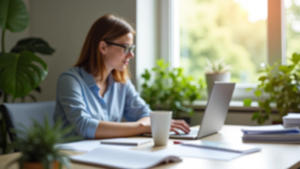 Moderner Arbeitsplatz mit Laptop und Notizbuch zur Verwaltung von Abonnements