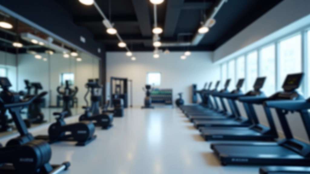 Verschiedene Trainingsgeräte in einem modernen Fitnessstudio, helles Ambiente