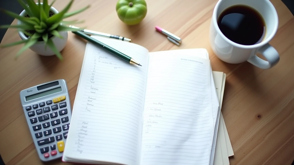 Notizbuch mit Abonnement-Listen und handschriftlichen Notizen auf Holztisch